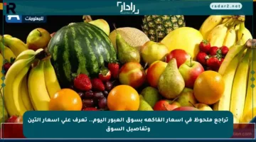 تراجع ملحوظ في أسعار الفاكهة بسوق العبور اليوم.. تعرف على أسعار التين وتفاصيل السوق